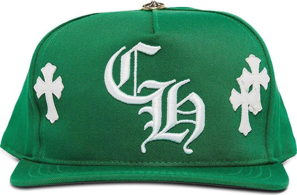 Кепка Chrome Hearts Cross Patch, зеленый бейсбольная кепка от фирмы аранрэп bzrp кепка для гольфа мужская кепка с лошадью мужская бейсбольная женская кепка