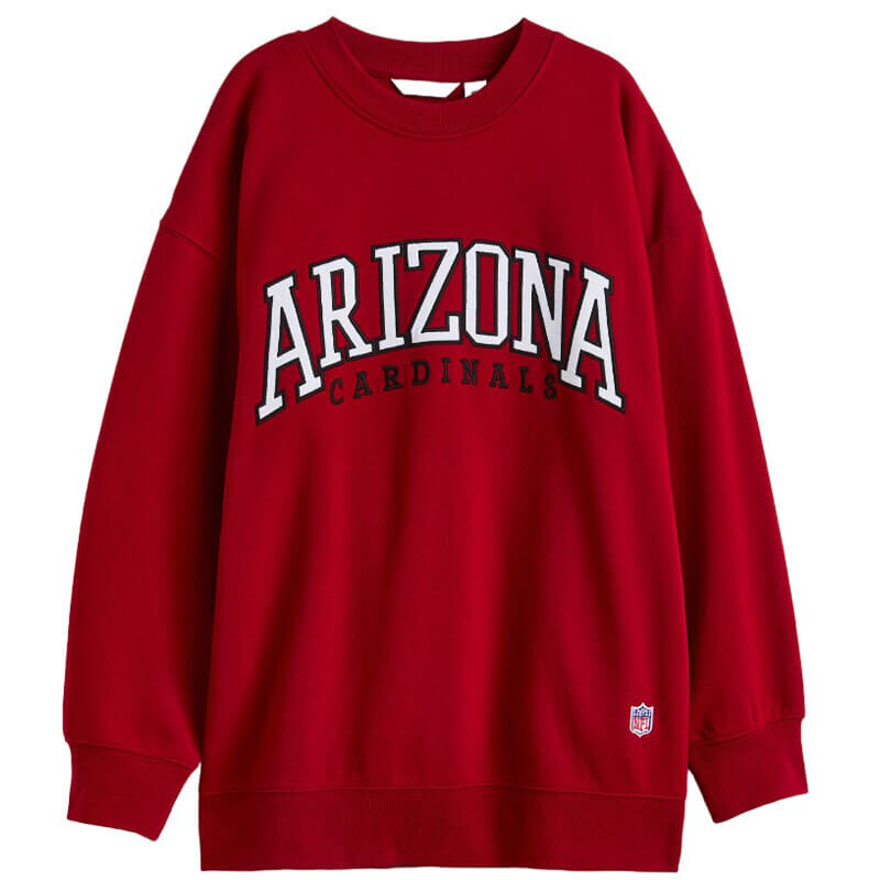 

Свитшот H&M Oversized Arizona Cardinals, красный