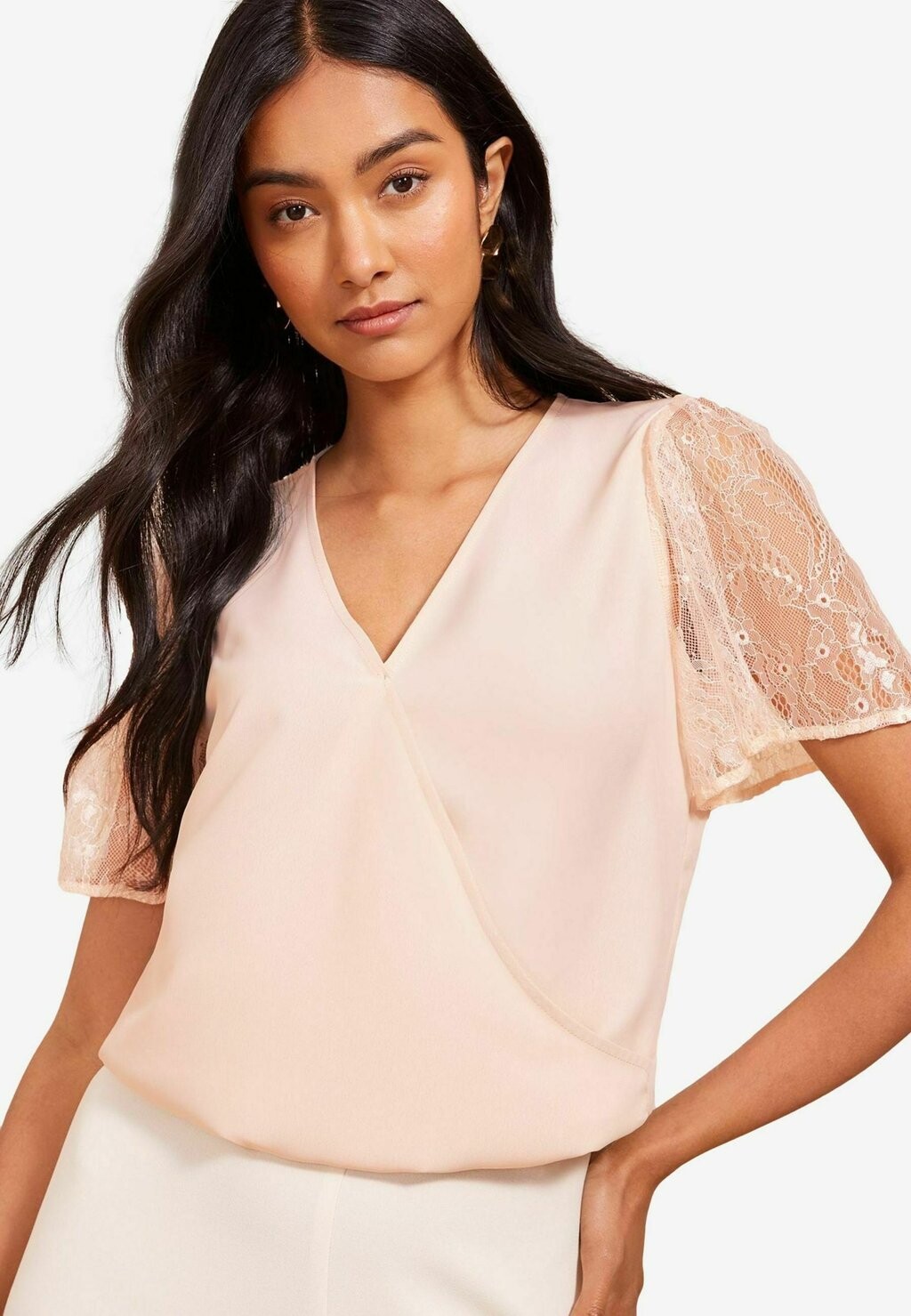 

Блуза SHORT SLEEVE WRAP REGULAR FIT Friends Like These, розовый