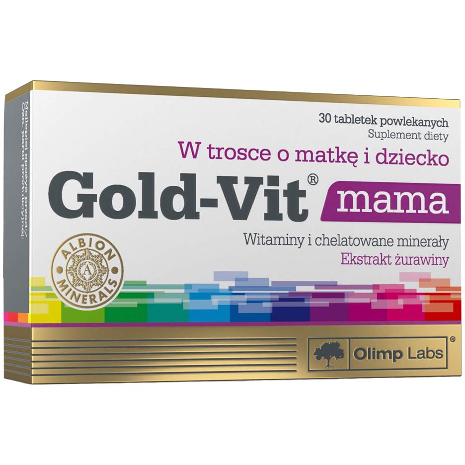 Olimp Gold-Vit Mama биологически активная добавка, 30 таблеток/1 упаковка olimp gold vit complex żelazo биологически активная добавка 20 таблеток игристое 1 упаковка