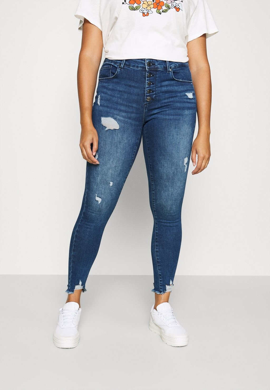 

Джинсы Skinny Fit ONLY Carmakoma, темно-синий