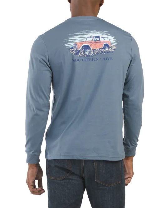 

Футболка с длинным рукавом на борту для бездорожья Southern Tide, цвет Blue Haze