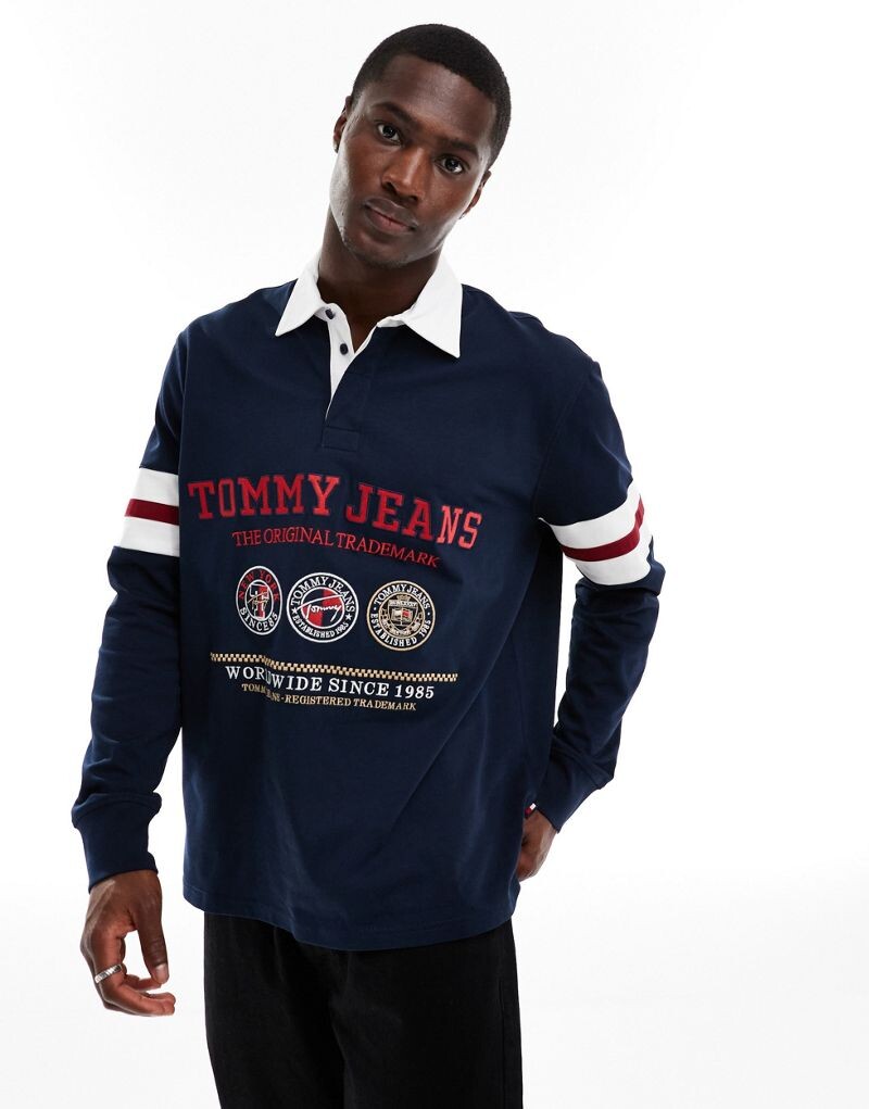 

Темно-синяя рубашка для регби Tommy Hilfiger