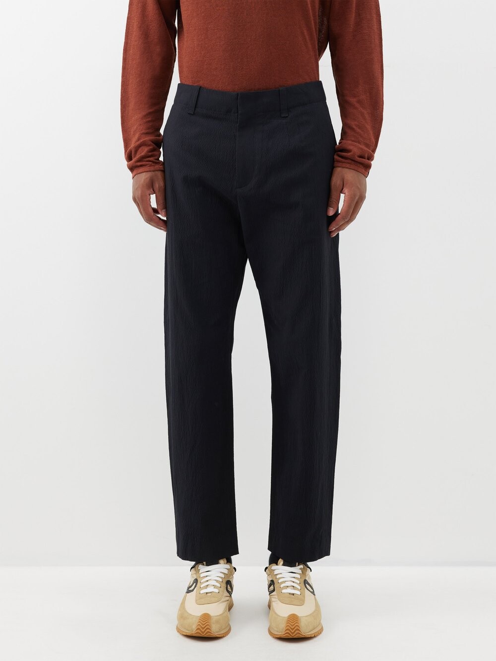 

Костюмные брюки из хлопчатобумажной ткани shift Rag & Bone, черный