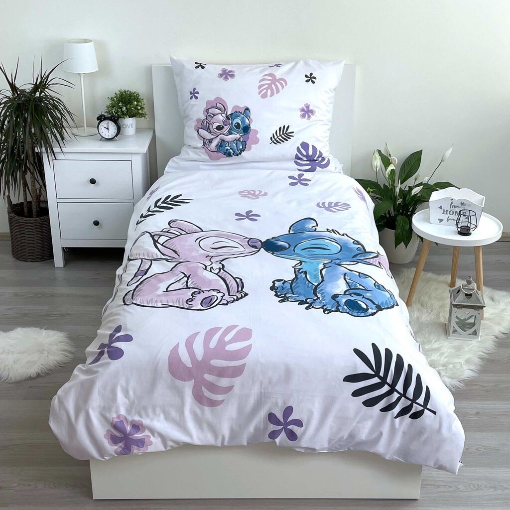 

Пододеяльник Disney Lilo & Stitch Kiss — одинарный — 140 x 200 + 70 x 90 см — хлопок Jerry Fabrics