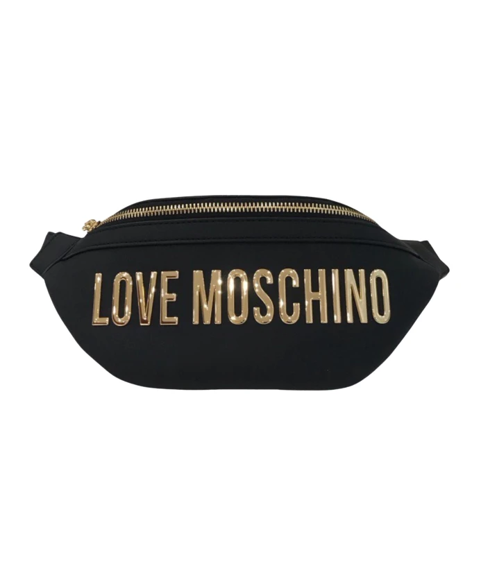 

Поясная сумка с логотипом Love Moschino, черный