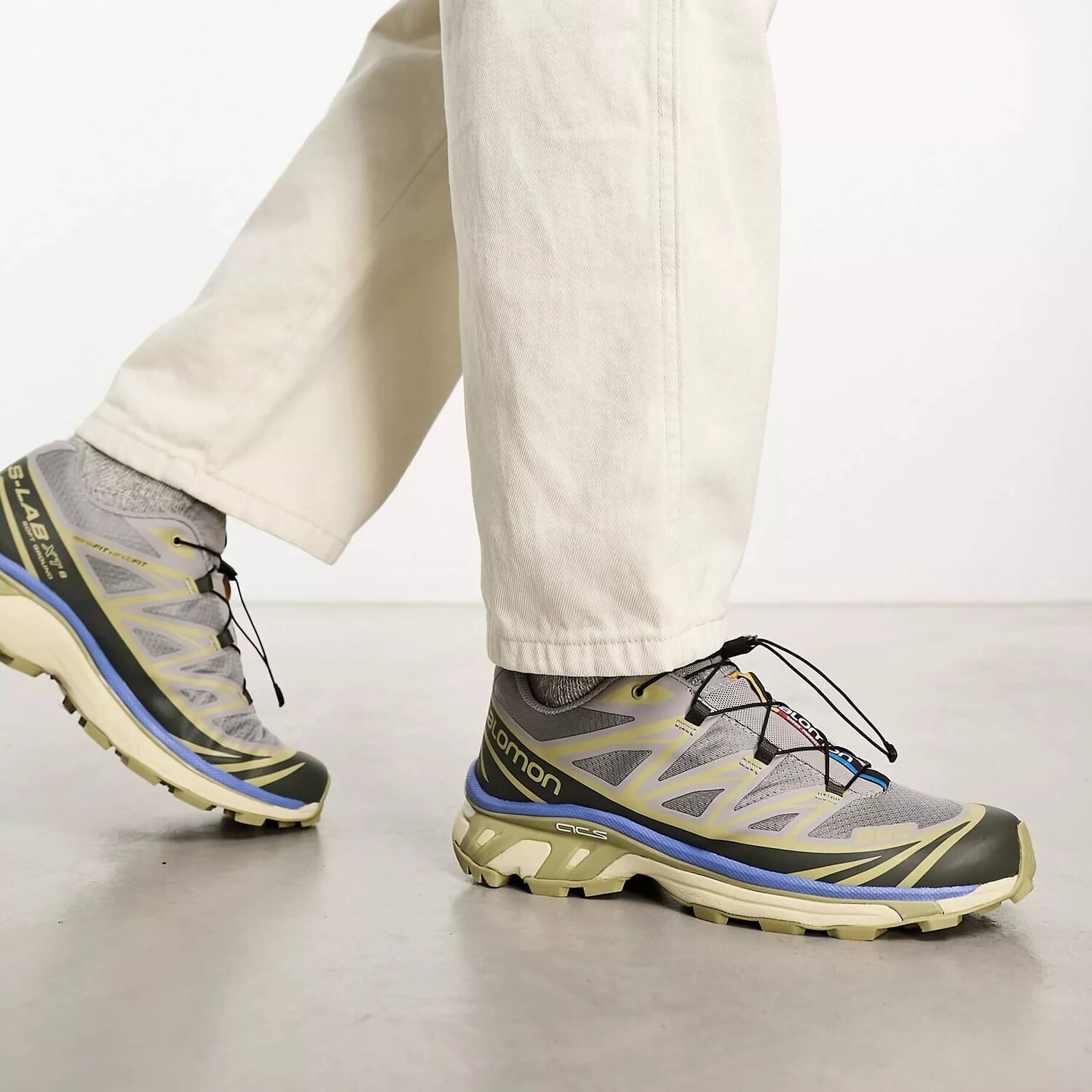 

Кроссовки мужские Salomon Xt-6, серо-зеленый