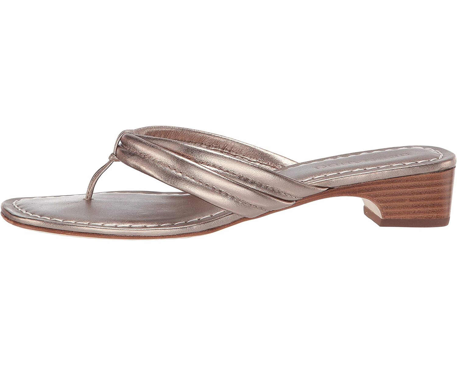 

Сандалии Miami Demi Heel Sandals Bernardo, платиновый старинный теленок