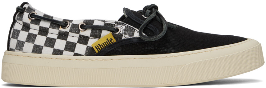 

Черно-белые кроссовки в клетку Rhude