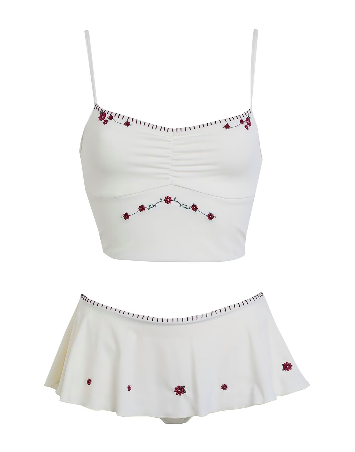 

Бикини Frankies Bikinis Jasmine Top-Izabella Bottom, белый