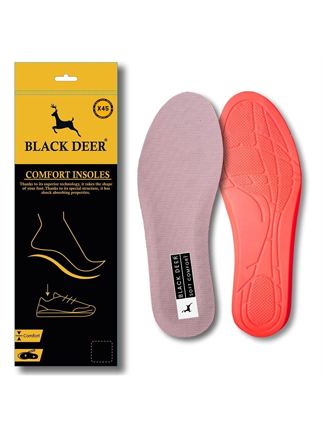 

Ортопедические стельки Soft Comfort X45 Black Deer Black Deer