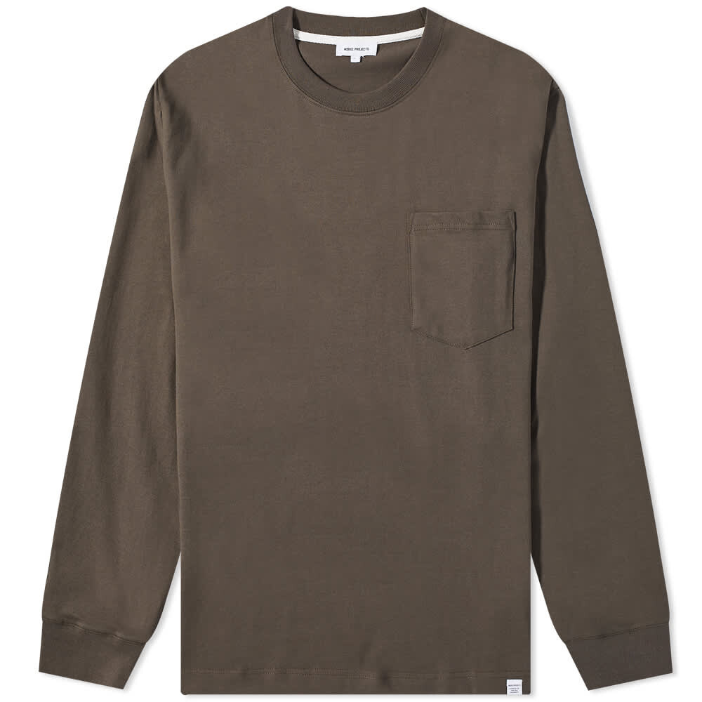 

Футболка Norse Projects Long Sleeve Johannes Standard Pocket Tee, Серый