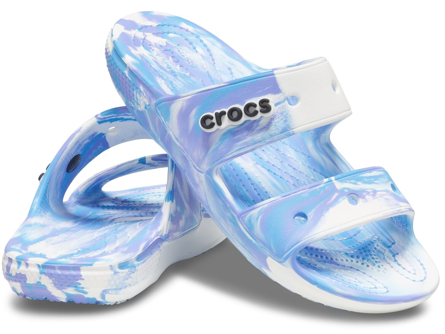 

Сандалии Crocs, Classic Marbled Tie-Dye Sandal