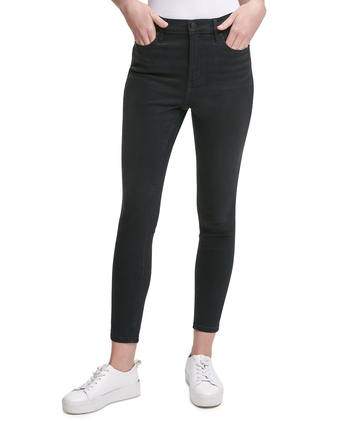 

Джеггинсы с высокой посадкой Calvin Klein Jeans, мульти
