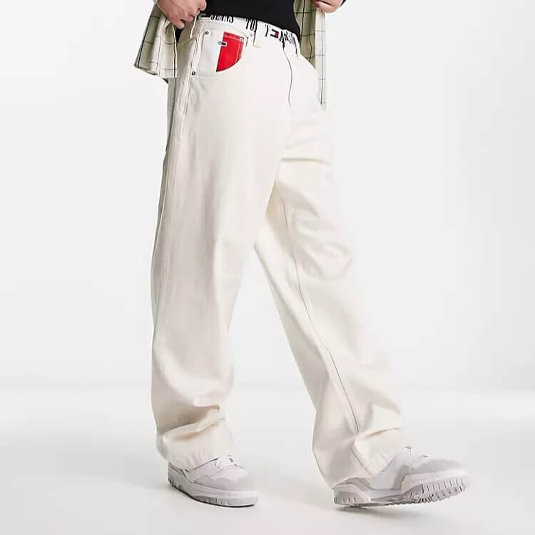 

Джинсы свободного кроя Tommy Jeans Aiden Baggy, светло-бежевый