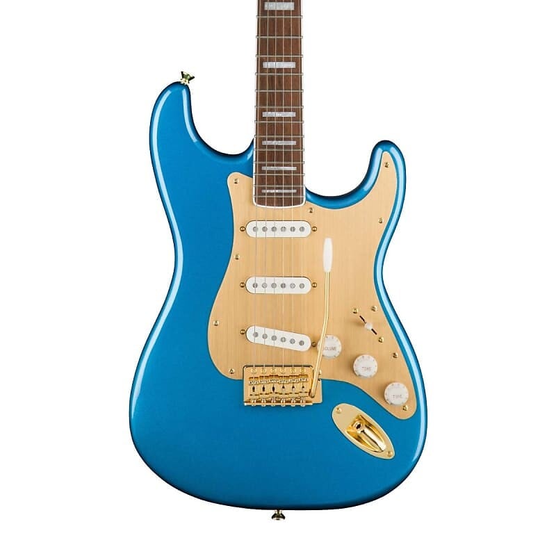 

Squier 40th Anniversary Stratocaster, Gold Edition - Lake Placid Blue