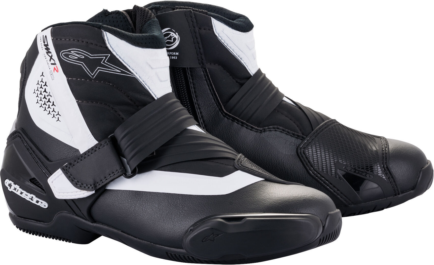 Мотоциклетные ботинки Alpinestars SM-1 R V2, черный/белый