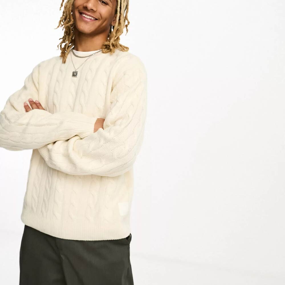 

Джемпер Carhartt WIP Cambell Cable Knit, белый
