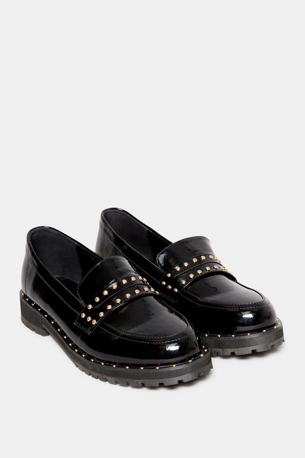 

Лакированные лоферы с заклепками Long Tall Sally, черный