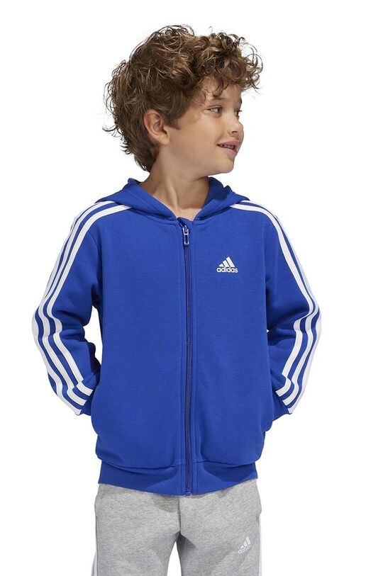 

Детская толстовка LK 3S FL FZ HD adidas, темно-синий