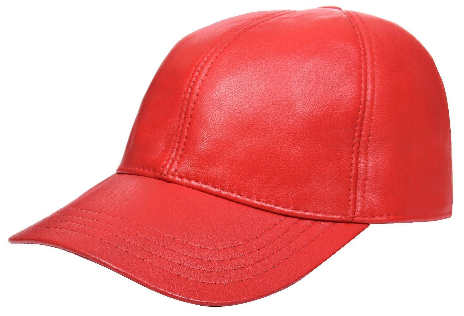 Регулируемая бейсболка Snapback для гольфа из натуральной кожи наппа, простая бейсболка Infinity Leather, красный бейсболка размер 50 60 красный черный