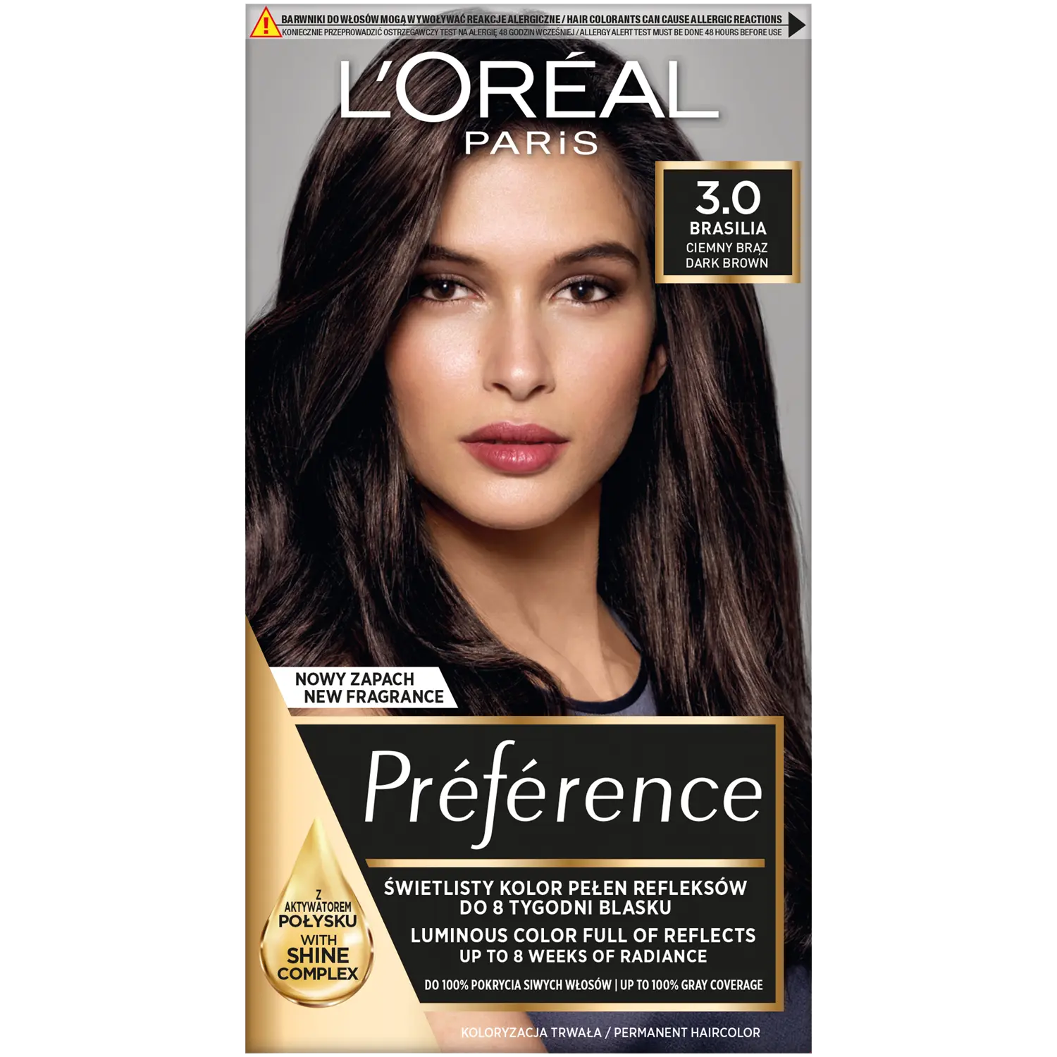 

L'Oréal Paris Récital Préférence краска для волос В 3.0 темно-русый, 1 упаковка