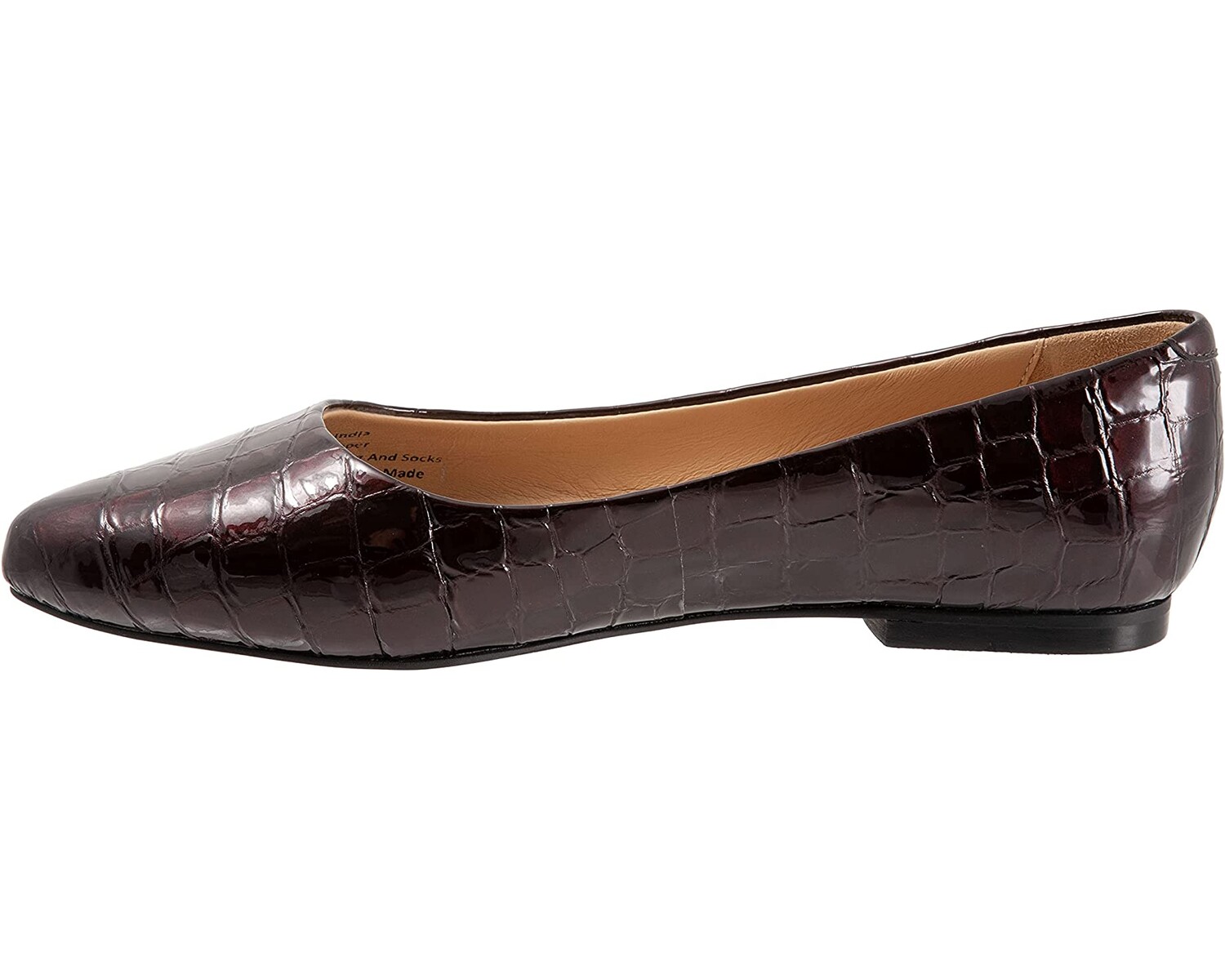 

Туфли на плоской подошве Estee Trotters, бордовый кроко, Красный
