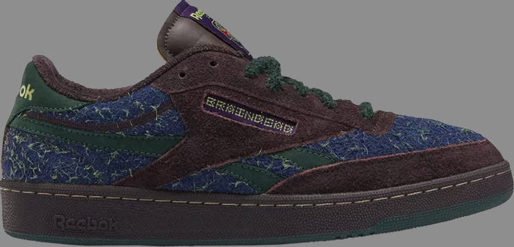 Кроссовки brain dead x club c revenge 'purple abyss batik blue' Reebok, фиолетовый - фото