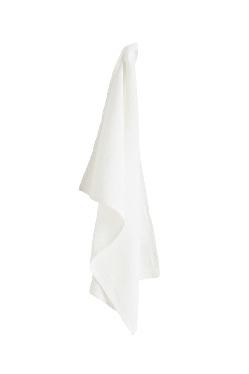 

Полотенце кухонное H&M Home Large Linen-blend, белый