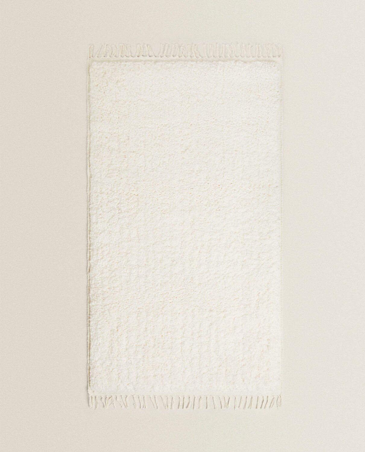 

Ковер с бахромой Zara Home Textured With Fringing, белый