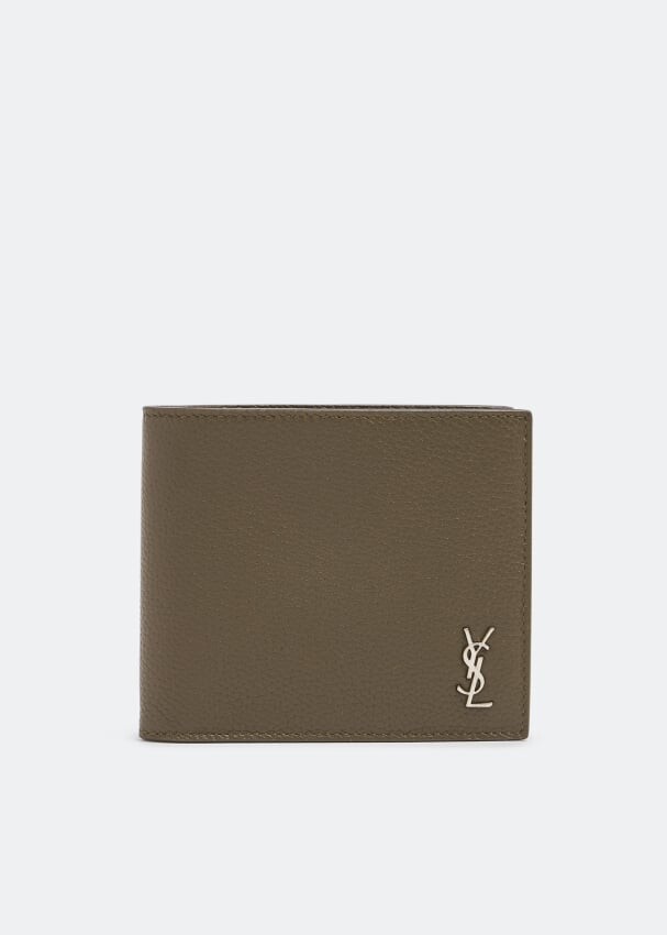 

Кошелек SAINT LAURENT Tiny Cassandre East/West wallet, зеленый