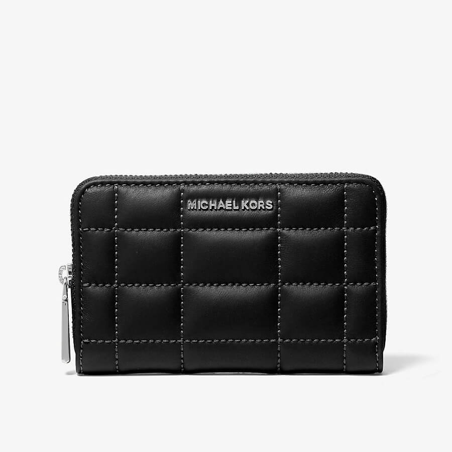 Кошелек Michael Michael Kors Small Quilted Leather, черный рюкзак кожаный стеганый бордовый lmr 77258 55j