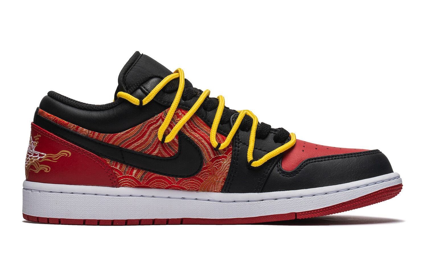 

Кроссовки Air Jordan 1 Vintage Basketball Shoes Men Low-top Red Black, черный