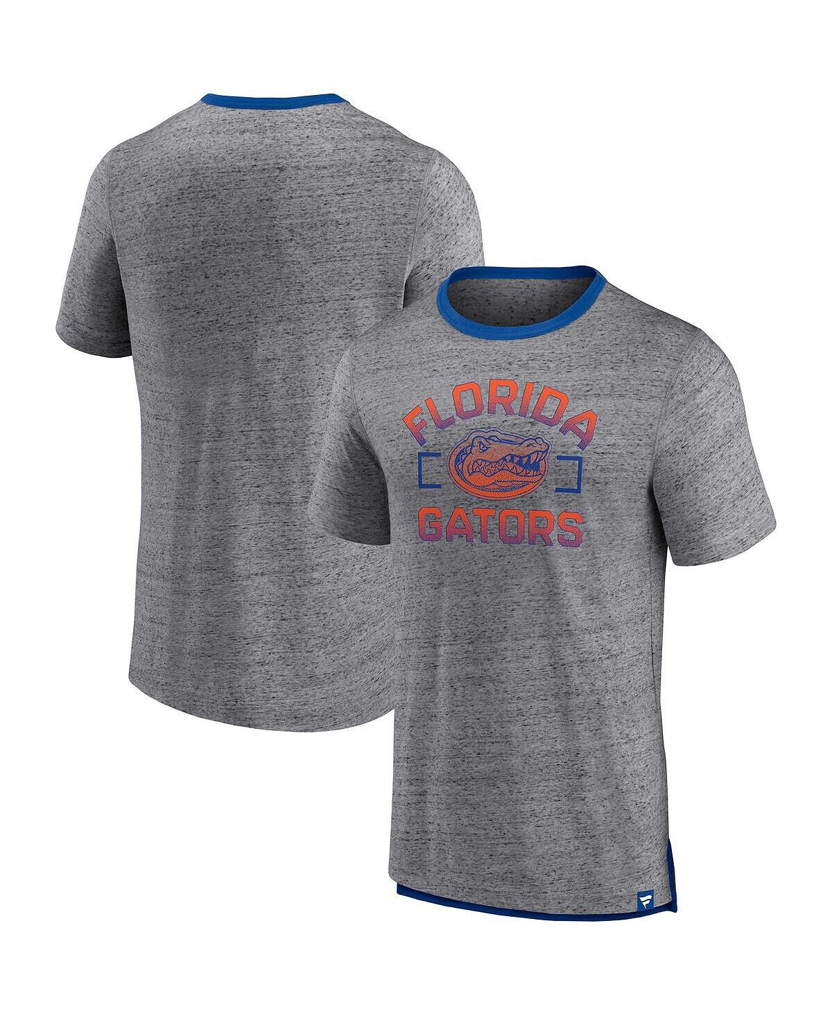 

Мужская фирменная футболка с меланжевым принтом florida gators personal record Fanatics, мульти