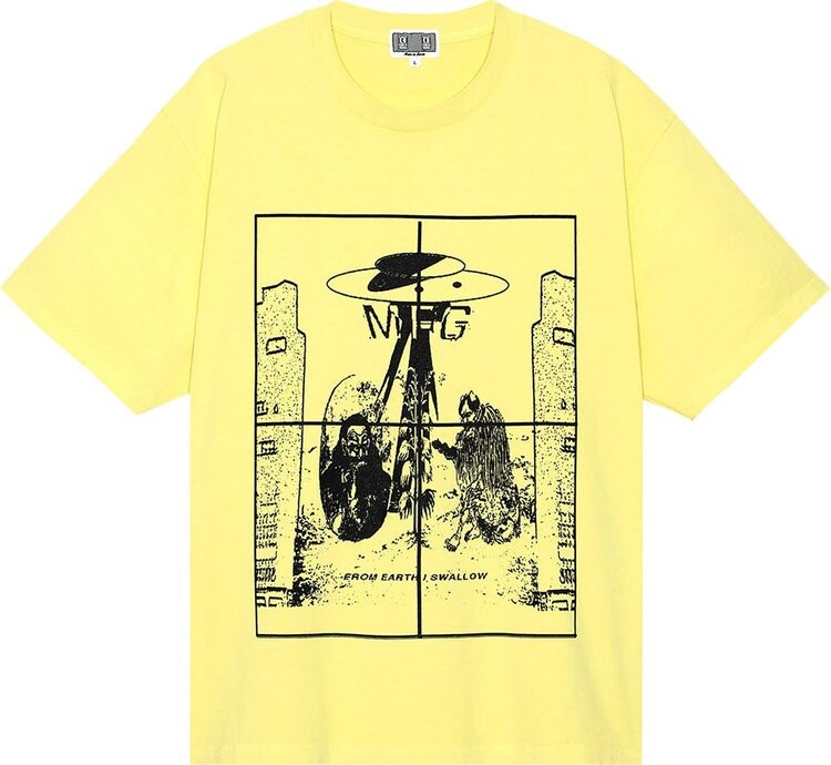 

Футболка Cav Empt Overdye KL MFG T-Shirt 'Yellow', желтый