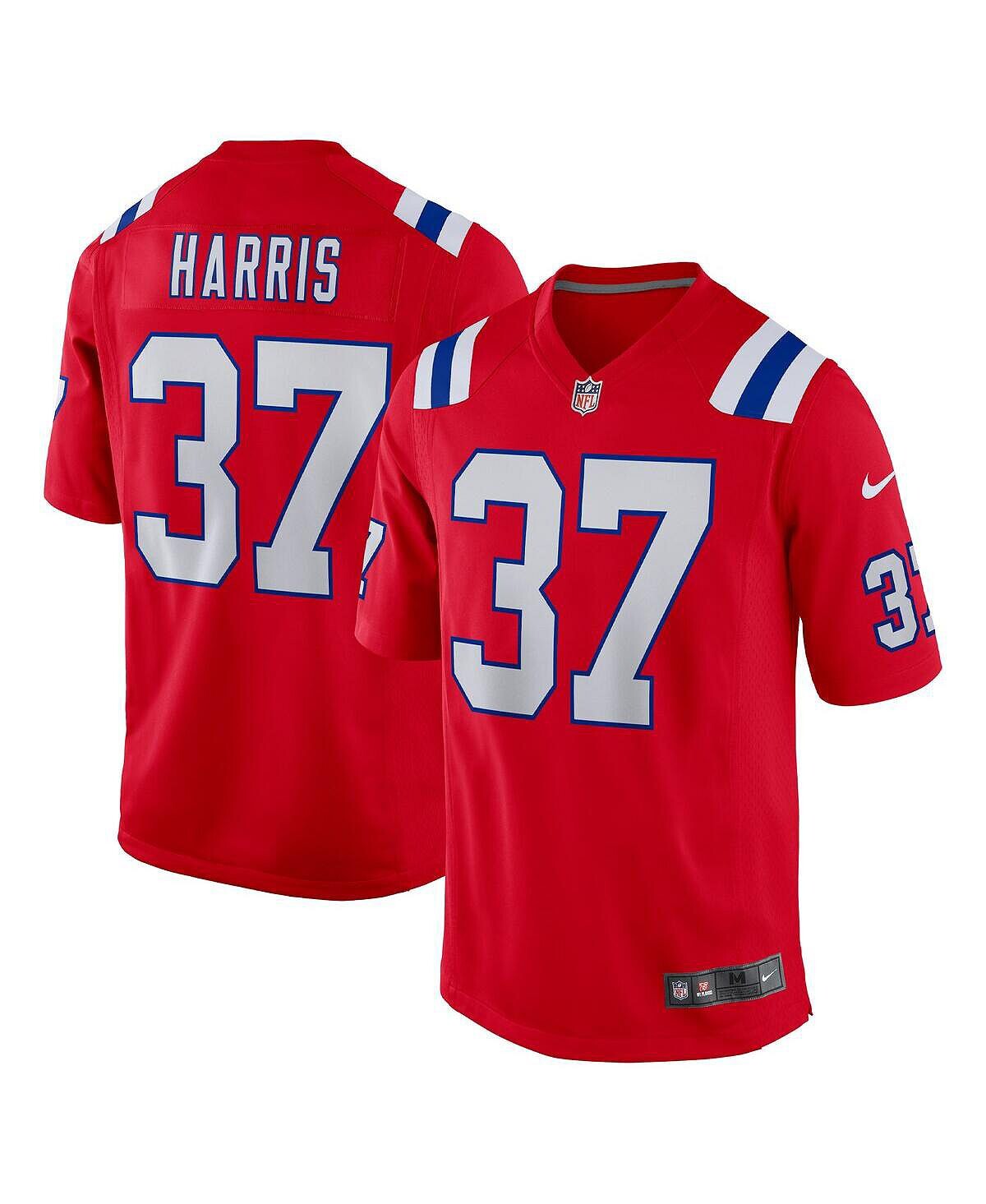 

Мужская красная футболка damien harris new england patriots alternate game jersey Nike, красный