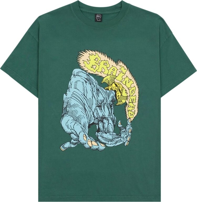 

Футболка Brain Dead Twister T-Shirt 'Mallard', зеленый
