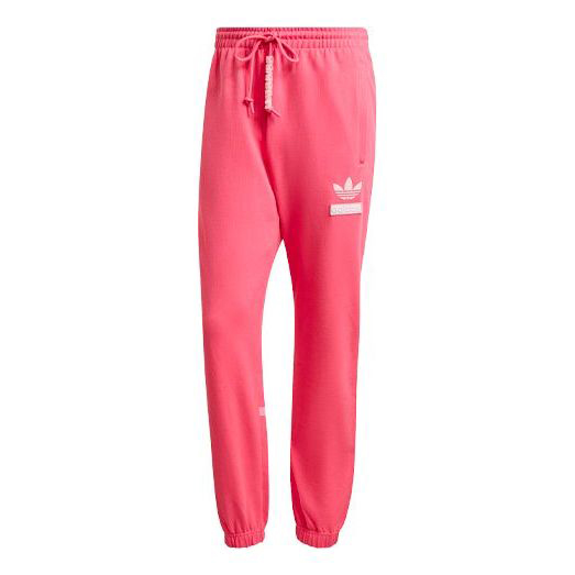 цена Спортивные штаны Adidas originals Big Trfl Pants Lace-Up Leggings For Men Pink, Розовый