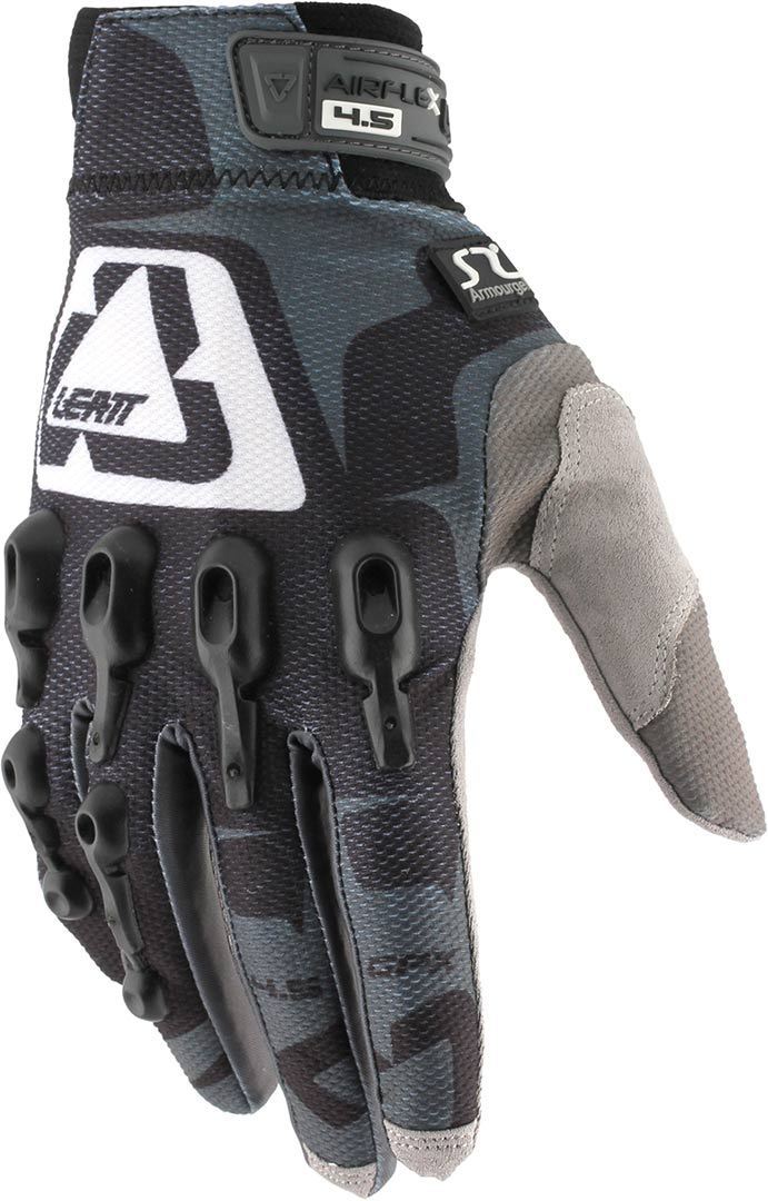 Перчатки Leatt GPX 4.5 Lite для мотокросса, черно-серо-белые