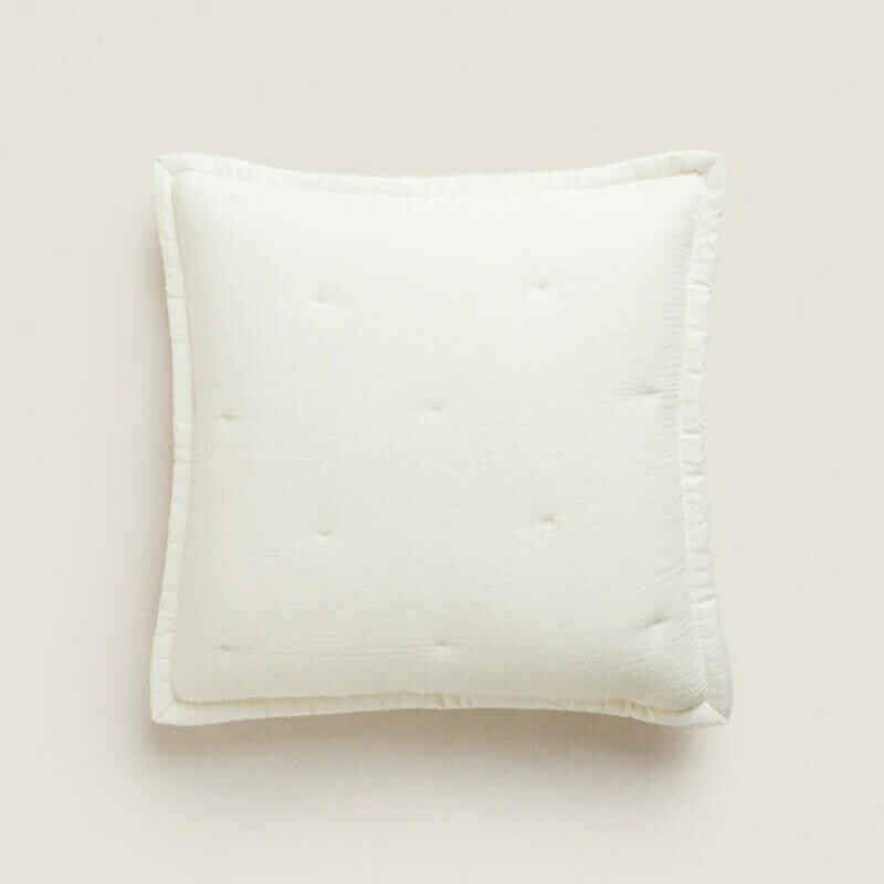 

Чехол для декоративной подушки Zara Home Muslin, ванильный
