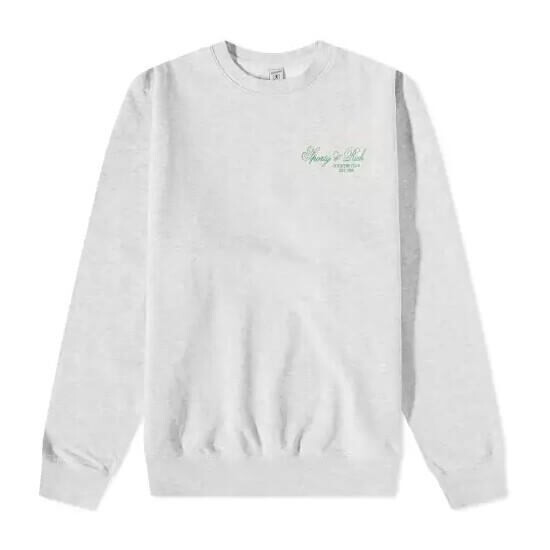 

Толстовка Sporty & Rich Villa Crew, серый/зеленый