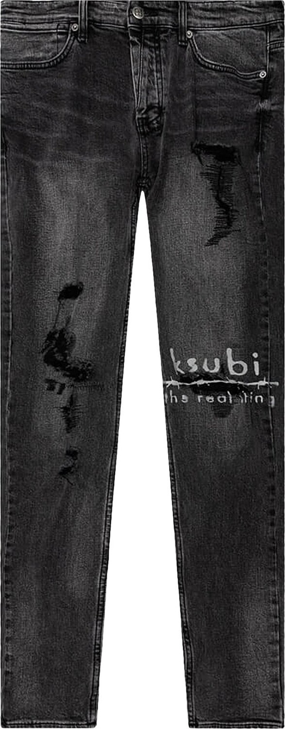 

Джинсы Ksubi Van Winkle Trashed Jeans 'Denim', синий