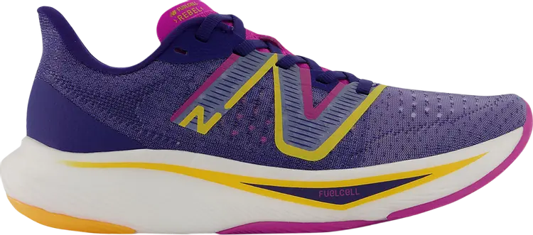 

Кроссовки New Balance Wmns FuelCell Rebel v3 Wide 'Blue Magenta Pop', синий