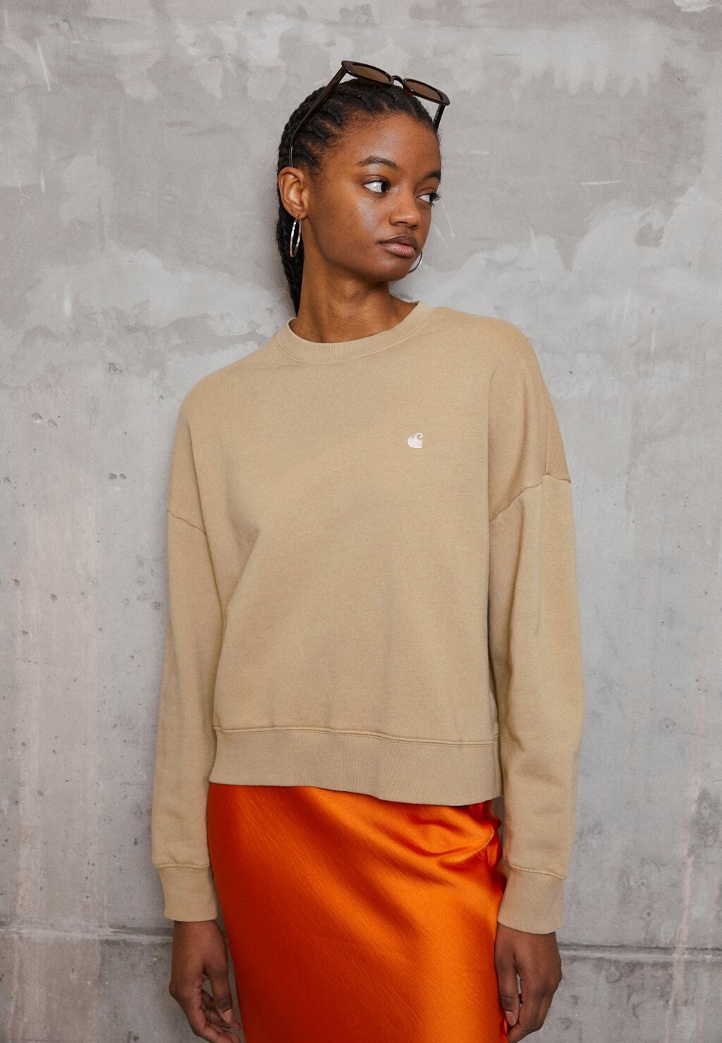 

Толстовка Carhartt WIP, коричневый