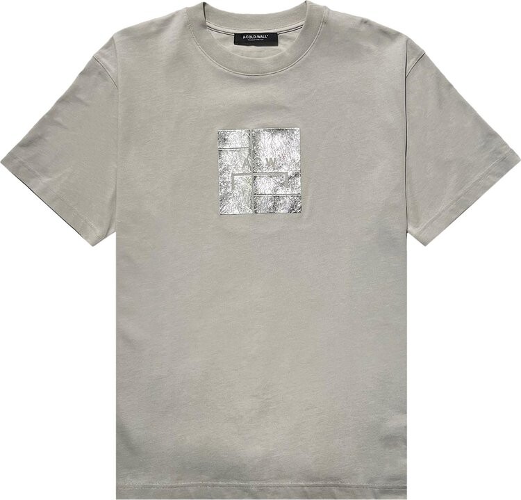 

Футболка A-Cold-Wall* Foil Grid Short-Sleeve T-Shirt 'Bone', серый