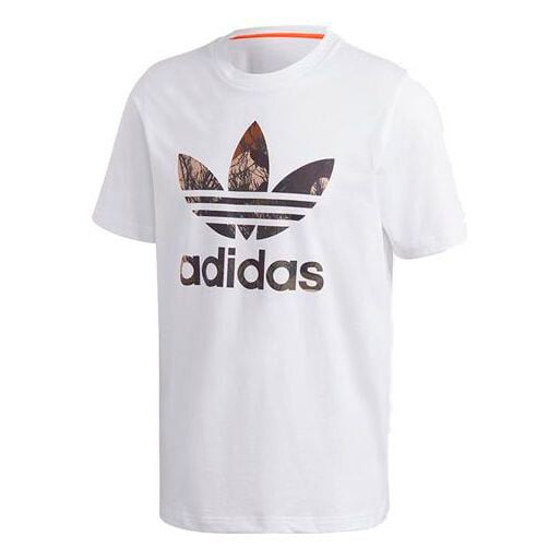 

Футболка Adidas originals CAMO TRF TEE Large logo Printing Sports Short Sleeve White, Белый