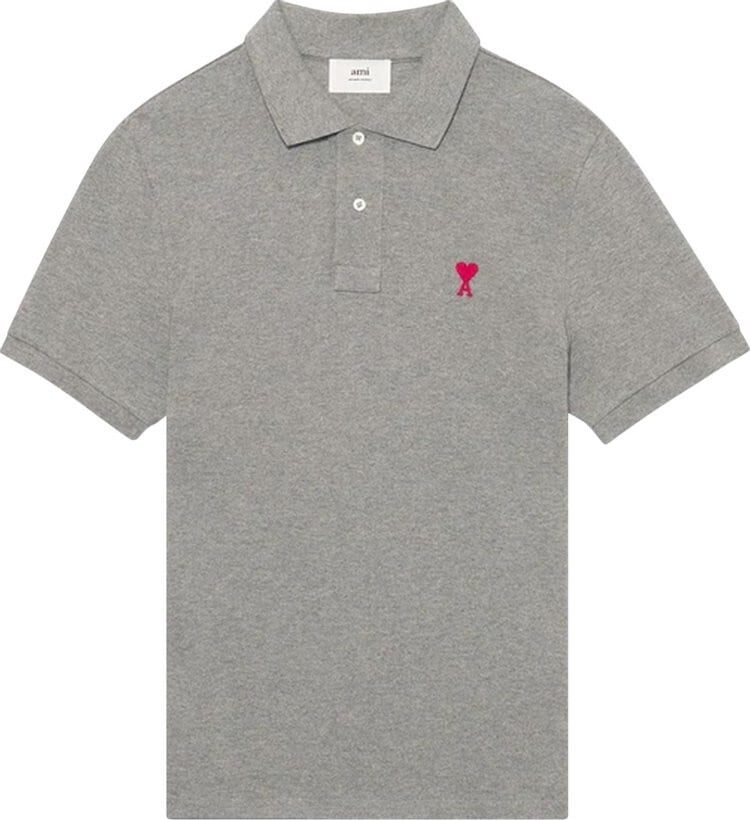 

Поло Ami Sl Polo 'Heather Grey', серый