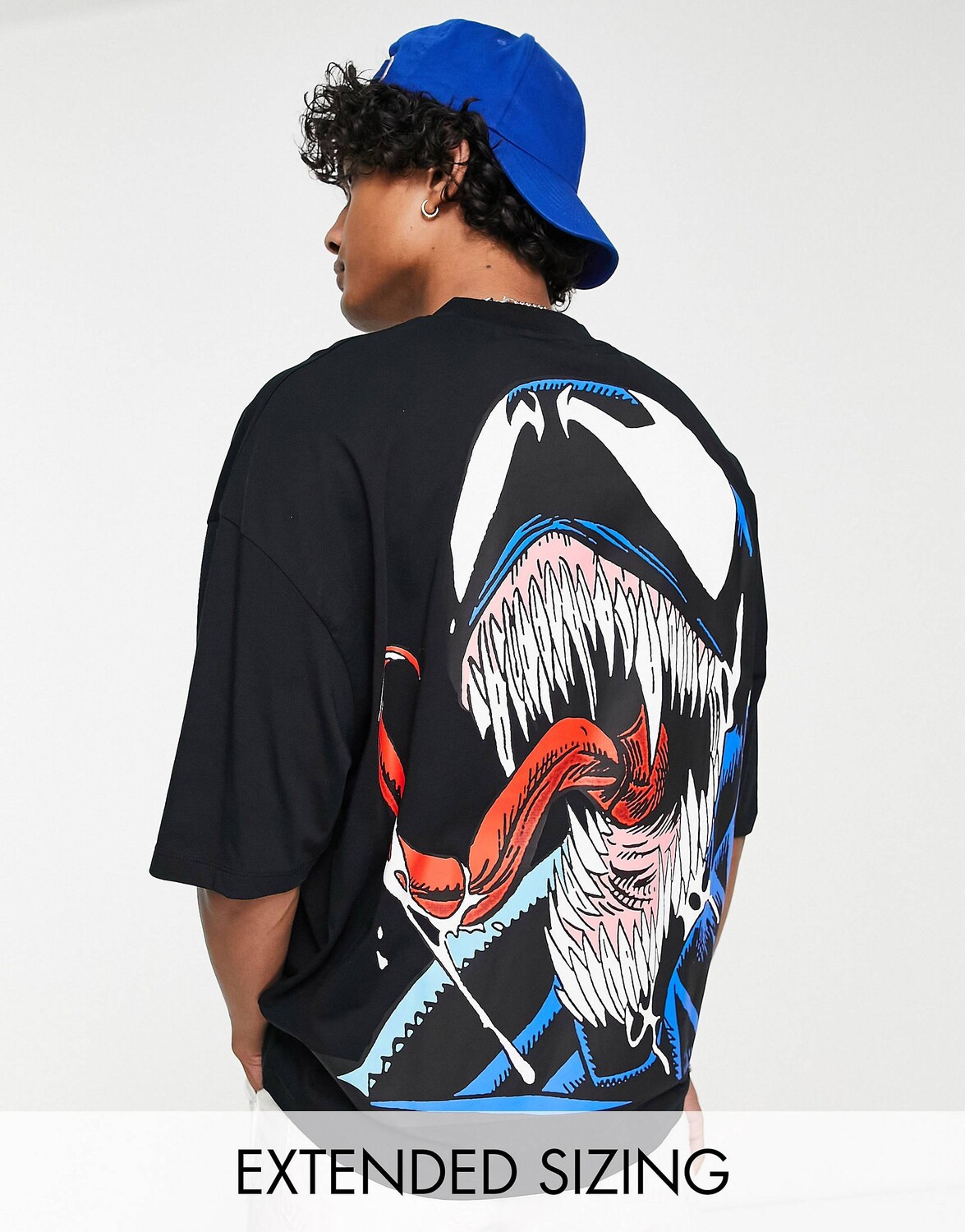 

Черная футболка оверсайз с принтом Venom ASOS DESIGN