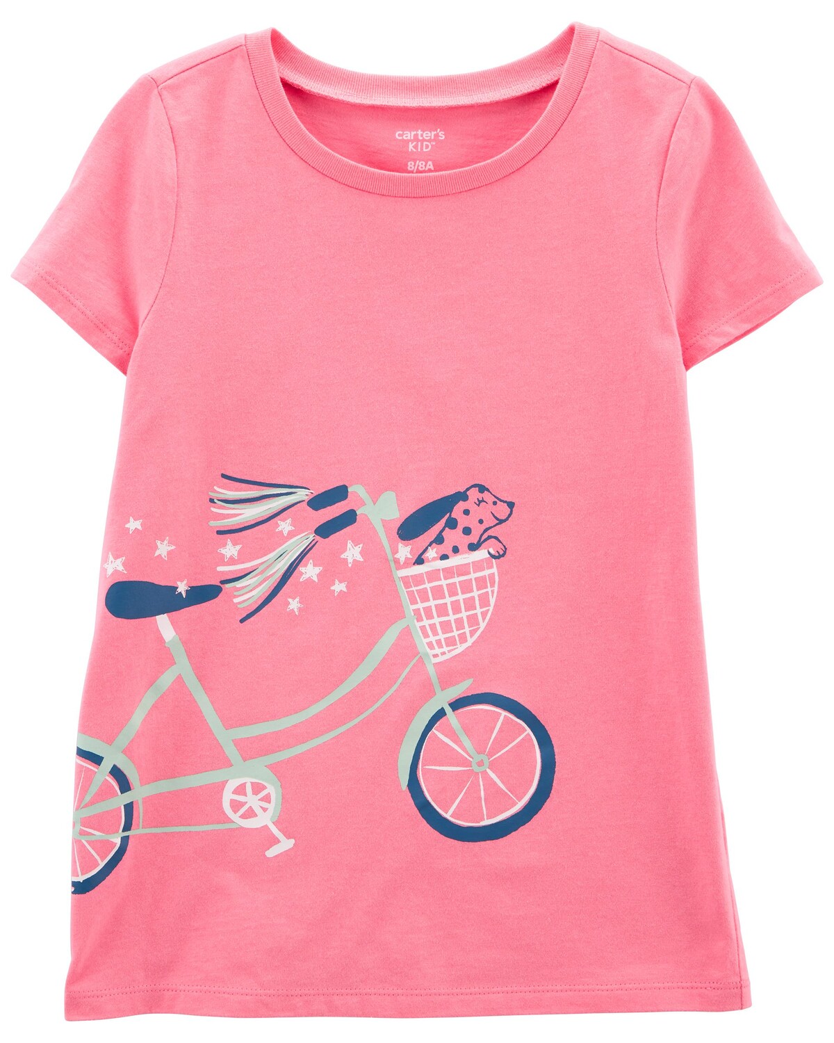 

Футболка Kid Bicycle Dog из джерси Carter's, розовый