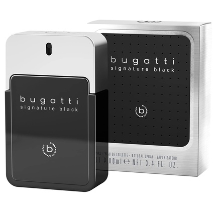 Bugatti Signature Black Men's Perfume 100ml - Туалетная вода Fresh Woody на все случаи жизни